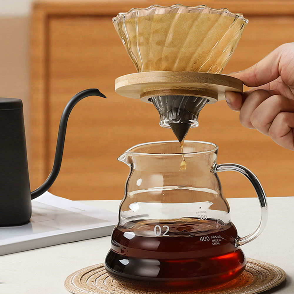 Coffee Drip Set Glass Filter P - Glass Container Set recension och pris