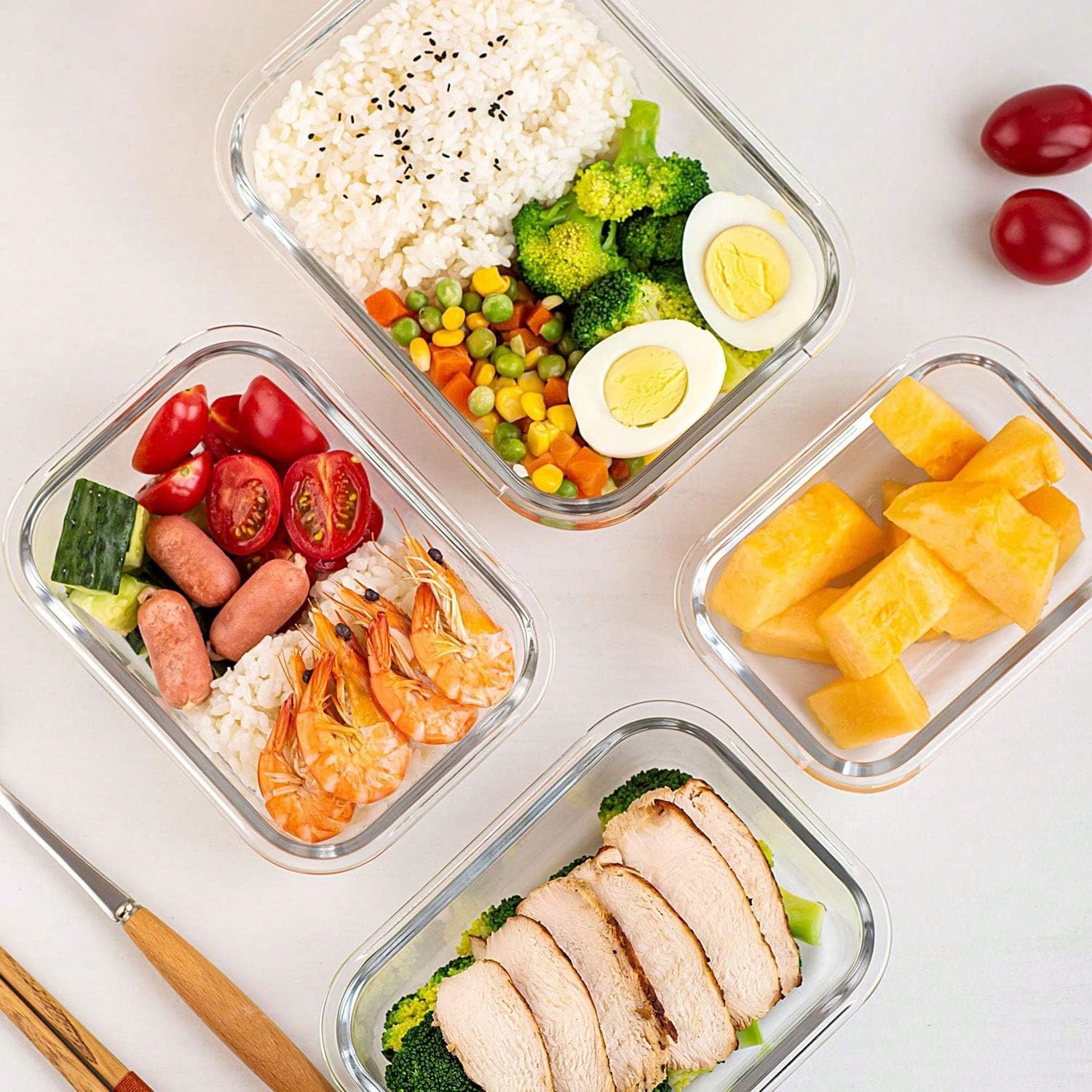 10 Pack Glass Meal Prep Contai - Meal Prep Oven Safe Containers recension och pris