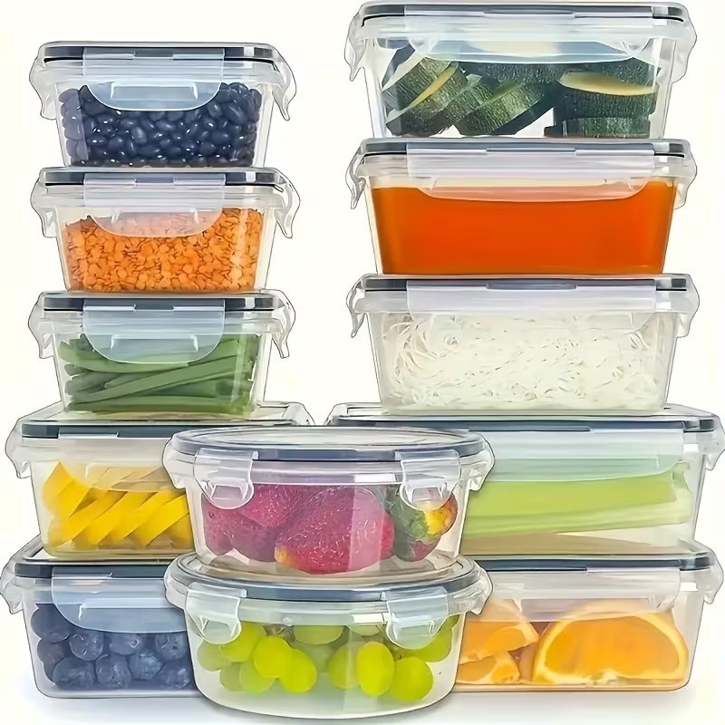 4-Piece Clear Food Storage Con - Glass Container Set recension och pris