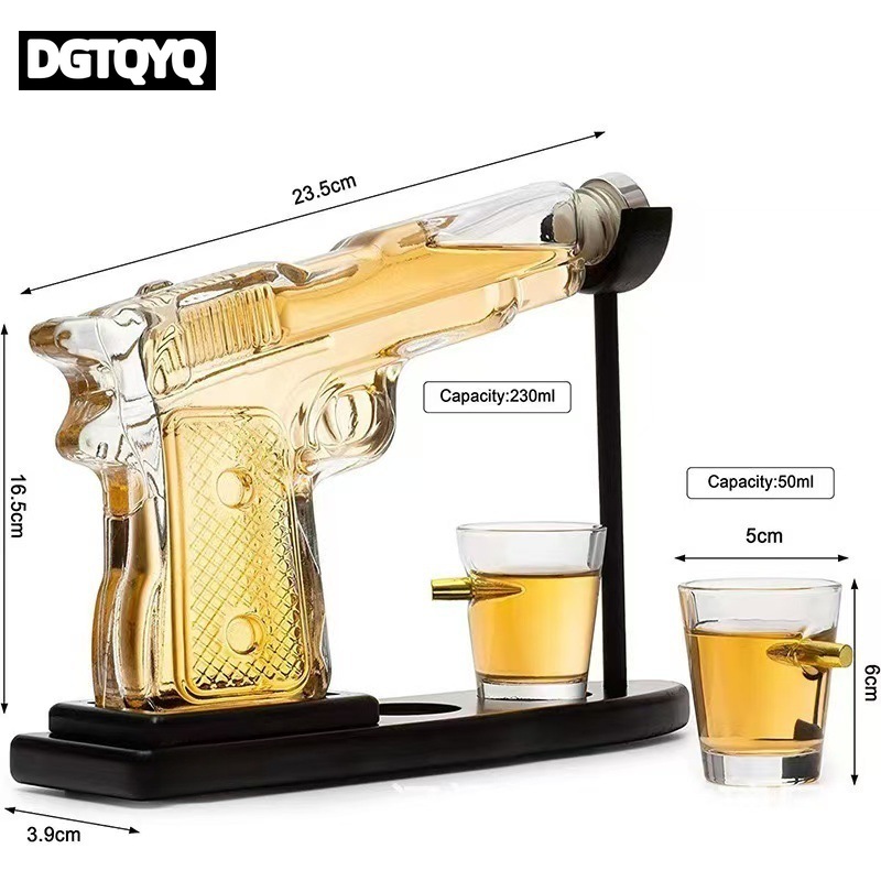 Revolver Glass Decanter Whiske - Glass Container Set recension och pris