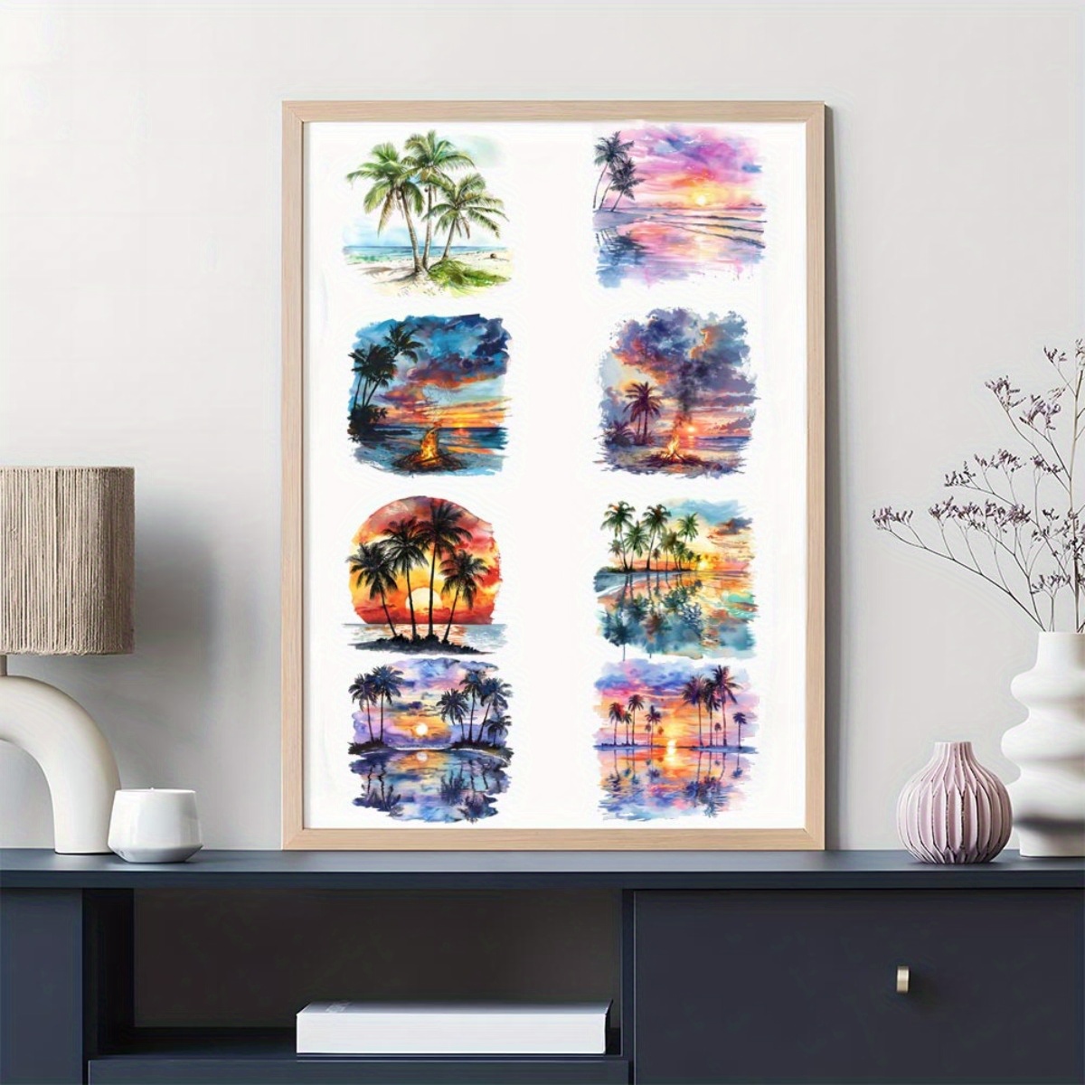 24Pcs/Set Summer Tropical Beac - Glass Container Set recension och pris