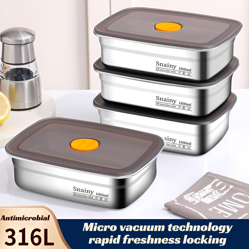 Premium Stainless Steel Food G - Meal Prep Oven Safe Containers recension och pris
