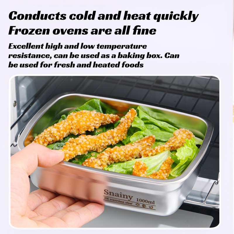 Premium Stainless Steel Food G - Meal Prep Oven Safe Containers recension och pris