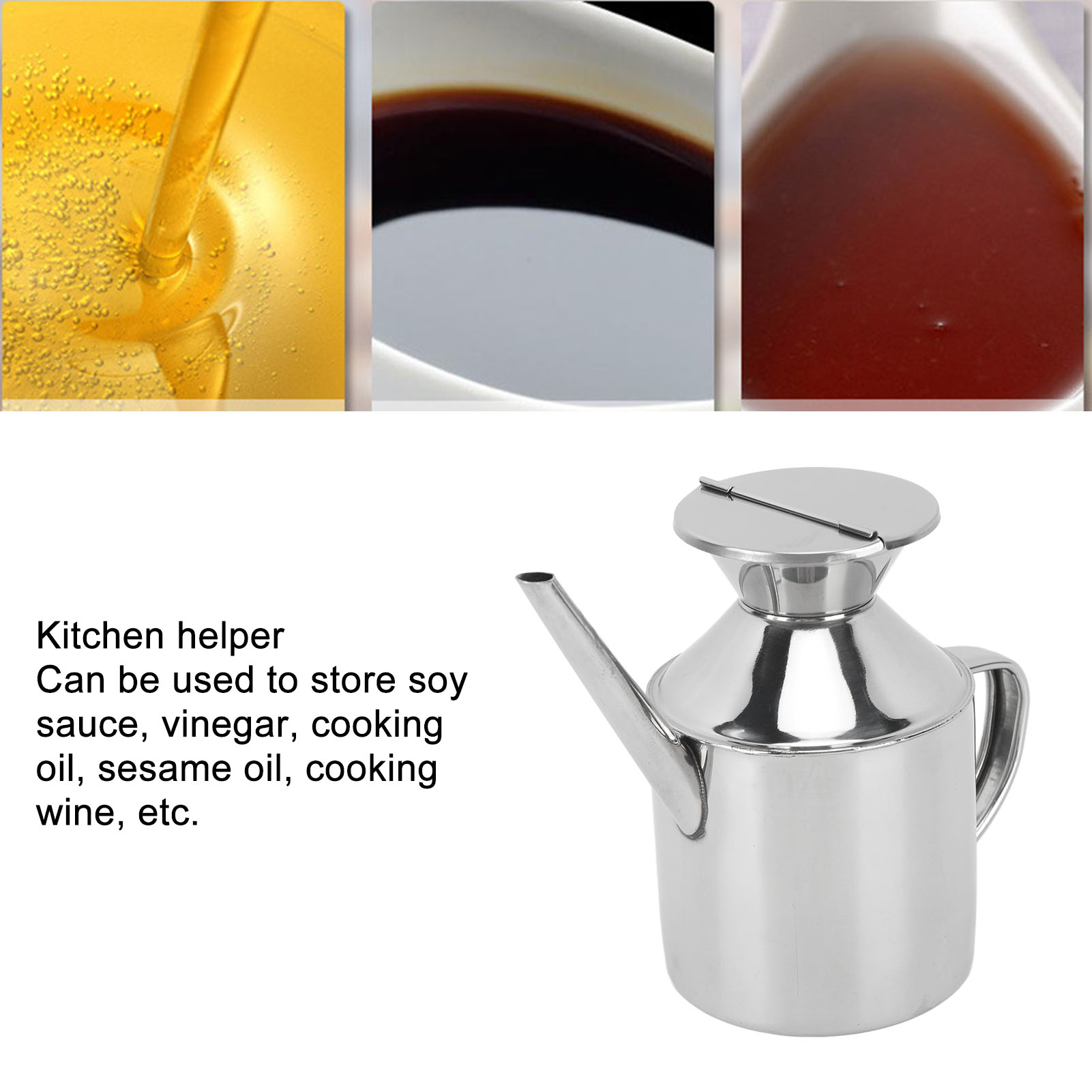 Stainless Steel Oil Can Multip - Herb Keeper Bottle recension och pris