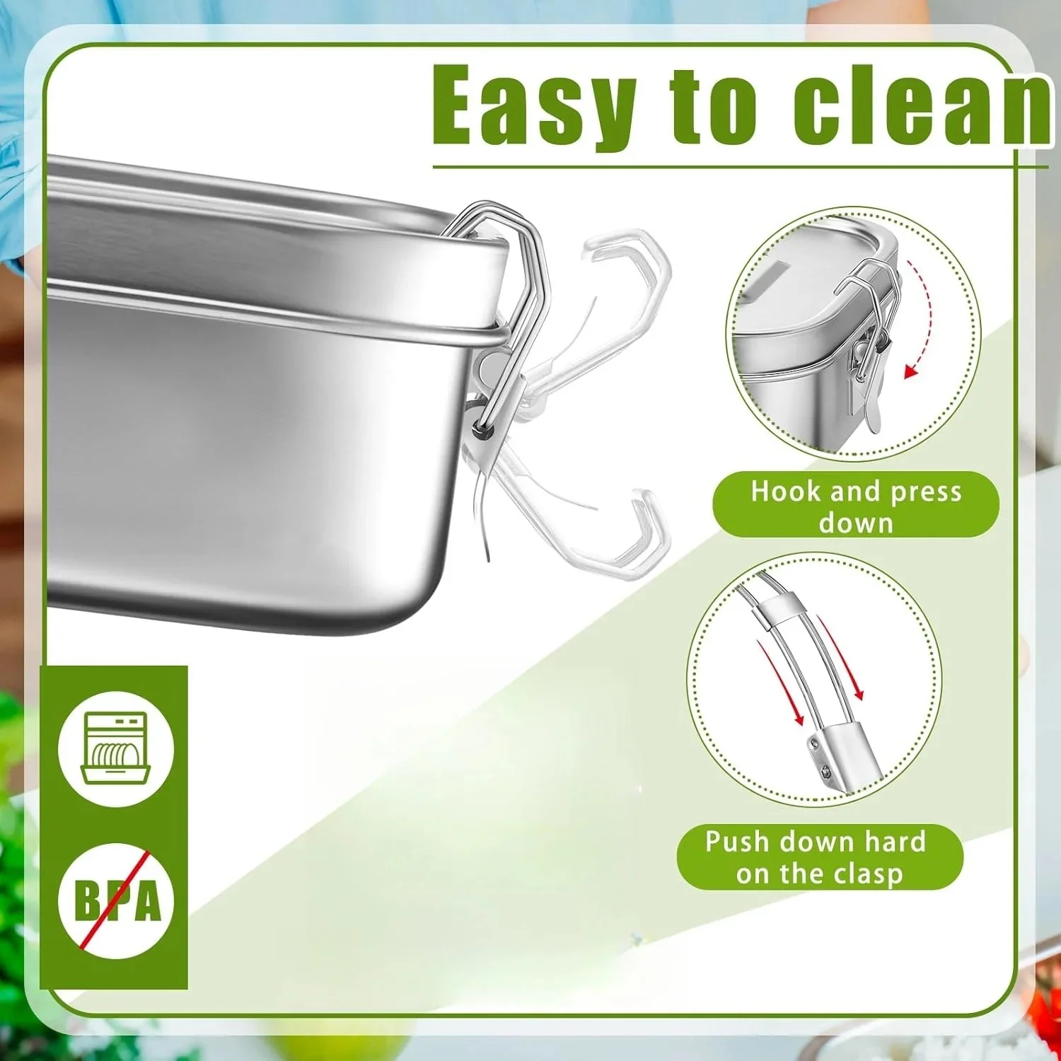 Stainless Steel Lunch Box for  - Meal Prep Meal Ideas recension och pris